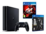 PS4 Slim 1To Noir Playstation 4 PACK 2 jeux! Gran Turismo Sport "GT Sport" + The Last of Us Remastered ...