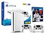 PS4 Slim 500Go Blanche Playstation 4 - FIFA 18 + 2 Manettes Dualshock 4