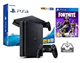 PS4 Slim Console Playstation 4 Noir Pack + Fortnite: Battle Royale Préinstallé (Noir 500Go + Fortnite)