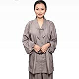Robe De Moine Shaolin, Hongte Bouddhisme Ruban Vêtements De Laïcs Été des Femmes Bouddhisme Vêtements De Méditation Vêtements De Monastère ...