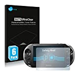 savvies Protection Ecran Compatible avec Sony Playstation PS Vita Slim (6 Pièces) - Film Protection Ultra Clair