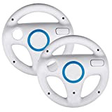 SouiWuzi Gamepad Wheel Wheel, Jeu Wheel Racing Game Wheel Wheel Game Accessory Compatible avec Kart Wii 2PCS Gamepad Controller