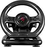 Speedlink Black BOLT Racing Wheel - Volant de Gaming pour PC (Xinput et DirectInput, Vibration, 12 Boutons et 2 Hotkeys), ...