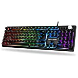 SPIRIT OF GAMER PRO K7 RGB - Clavier Gamer Azerty - Touches Semi-Mecanique Slim et Silencieuses dont 26 Anti-Ghosting - ...