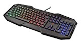 Trust Gaming GXT 830-RW Clavier AZERTY Gamer Led Luminuex, Anti Ghosting, 12 Touches Multimédias - AZERTY