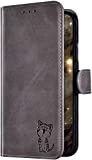 Uposao Compatible avec Coque iPhone XR Cuir PU Leather Premium Housse de Protection,Pochette Portefeuille à Rabat Clapet Porte-Cartes Magnétique Flip ...