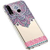 Uposao Huawei P30 Lite Coque Silicone Transparente Motif Mandala Fleur Coloré Jolie Beau Housse de téléphone Semi Hybrid Crystal Case ...