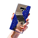 URFEDA Compatible avec Samsung Galaxy Note 9 Coque en Silicone de Miroir Glitter Paillette Brillant Strass Bling Etui Souple TPU ...