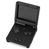 VBESTLIFE Housse de Protection Portable, Étui de Réparation Complète en ABS Compatible pour Nintendo Game Boy SP(Noir)