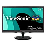 ViewSonic VX2457-MHD Moniteur 24'' Full HD 1920x1080 Pixels, Freesync, 1ms, VGA, HDMI, DP, Haut-Parleurs, Noir