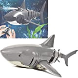 WANXJM Jouet de Bateau de Requin télécommandé 2.4G, Jouets de Piscine pour Cadeau d'enfants, Jouet d'eau de Requin de Chargement ...