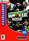 World championship snooker 2003 excellence