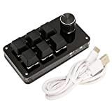 YEmirth 6 Key Macro Pad, 6 Key Mini Keypad with Button USB DIY Programmable Keyboard OSU Gaming Keyboard for Gaming ...