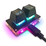 Znet-au Lot de 5 claviers numériques USB filaires Mini programmation Macro Clavier 2 touches RVB rétroéclairé pour jeux macros ou ...