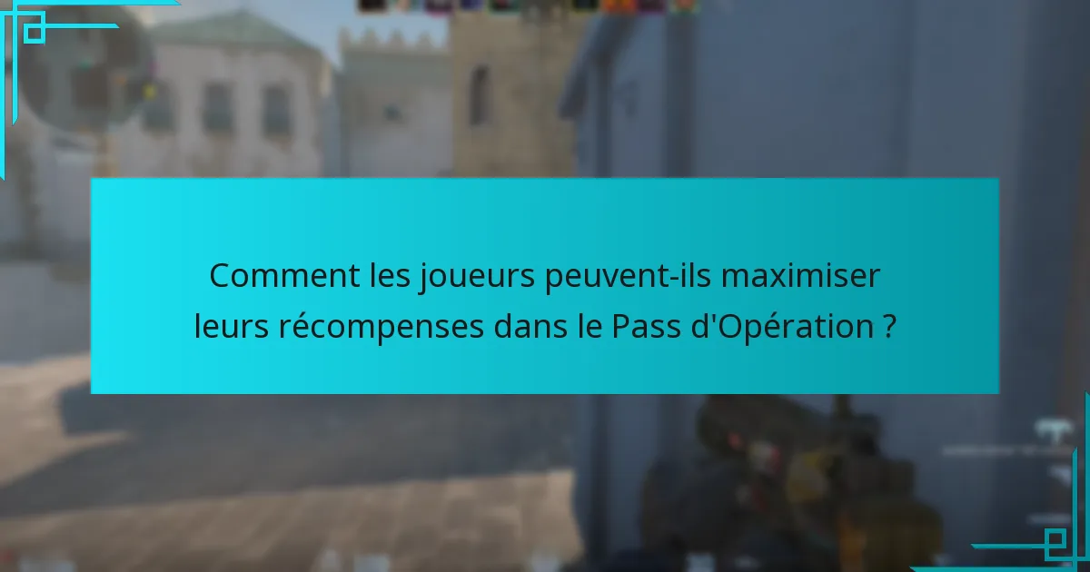 Quels types de récompenses sont disponibles dans le Pass d’Opération ?