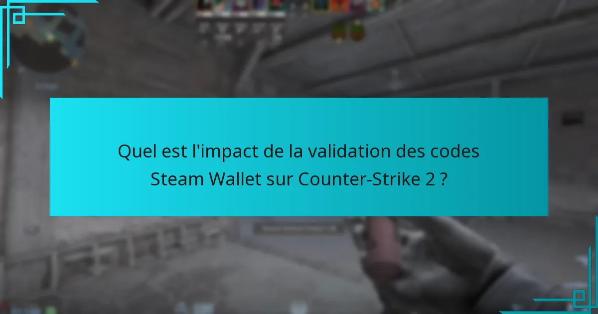 Quels objets peuvent être achetés avec des codes Steam Wallet dans Counter-Strike 2 ?